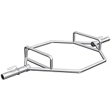 Gorilla Sports® Barre Hexagonale - Olympique, Ø 50mm, Capacité de Poids 270 kg, Acier Chromé - Trap Bar, Shrug Bar, Barre De Levage De Haltères, pour Squats, Deadlift, Haltérophilie, Gym, Domicile