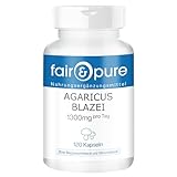 Fair & Pure® - Agaricus Blazei 1300 mg - 120 gélules - ABM - Agaricus Blazei Murill - Champignon vital - végétalien - naturel - sans stéarate de magnésium