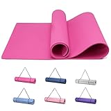 Good Nite Tapis de gymnastique - Antidérapant - Pour le sport, le gymnase, le Pilates - Avec sangle de transport - 183 x 61 x 0,6 cm (Prune)
