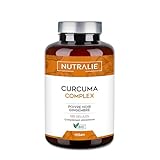 Curcuma Bio avec Gingembre + Poivre Noir (1420 mg par dose) - Piperine + Curcumine + Black Pepper - 120 Gélules Nutralie
