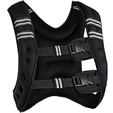 TecTake Gilet lesté Gilet de Course | Taille Unique | Liberté de Mouvement optimale | diverses modèles et Poids (10kg Bande réflectrice | no. 402636)