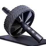 Mobiclinic®fitness, Rouleau pour abdominaux, Tapis inclus, Set d'exercices, Marque espagnole, Charge max. 150 kg, Entraînement à domicile, Pompes