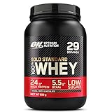 Optimum Nutrition Gold Standard 100% Whey Protéine en Poudre avec Whey Isolate, Proteines Musculation Prise de Masse, Double-Rich Chocolat, 29 Portions, 899g, l'Emballage Peut Varier