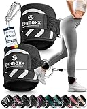 2 Sangles de Cheville pour Musculation + Guide E-Book | Poids de Chevilles Taille Unique, Exercices Tirage avec Câble sur Appareil à Charge | Ankle Strap Cable Machine, Jambes Fessiers Femme Homme