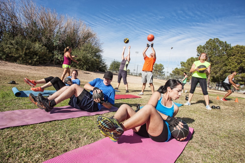 les équipements pour entraînements outdoor
